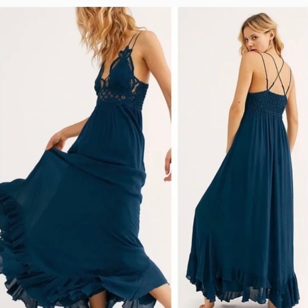 Free People One Adella Maxi Slip Dress